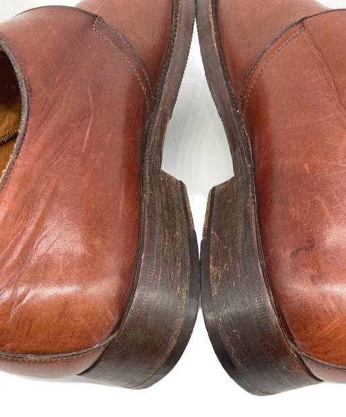 Pollini（ポリーニ）Pollini (ポリーニ) モンクストラップシューズ ブラウン サイズ:7 1/2の古着・服飾アイテム