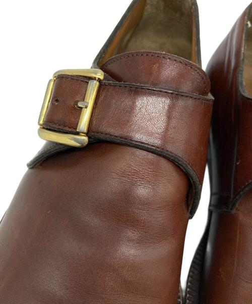 Pollini（ポリーニ）Pollini (ポリーニ) モンクストラップシューズ ブラウン サイズ:7 1/2の古着・服飾アイテム