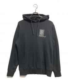 Yohji Yamamoto pour homme×New Era（ヨウジヤマモト プールオム×ニューエラ）の古着「YY LABEL LOGO HOODIE」｜ブラック
