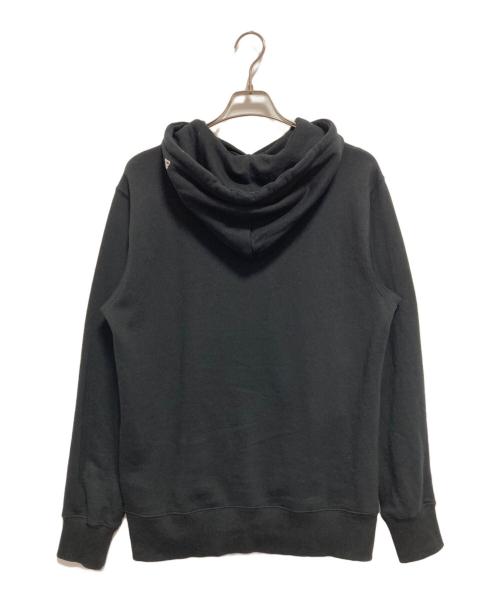 Yohji Yamamoto pour homme（ヨウジヤマモト プールオム）Yohji Yamamoto pour homme (ヨウジヤマモト プールオム) New Era (ニューエラ) YY LABEL LOGO HOODIE ブラック サイズ:Mの古着・服飾アイテム