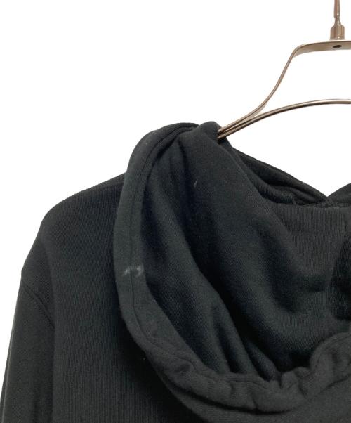 Yohji Yamamoto pour homme（ヨウジヤマモト プールオム）Yohji Yamamoto pour homme (ヨウジヤマモト プールオム) New Era (ニューエラ) YY LABEL LOGO HOODIE ブラック サイズ:Mの古着・服飾アイテム