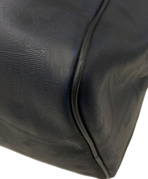 Christian Dior（クリスチャン ディオール）Christian Dior (クリスチャン ディオール) トロッターPVCボストンバッグ ネイビーの古着・服飾アイテム