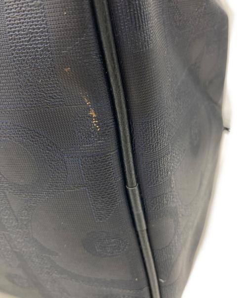 Christian Dior（クリスチャン ディオール）Christian Dior (クリスチャン ディオール) トロッターPVCボストンバッグ ネイビーの古着・服飾アイテム