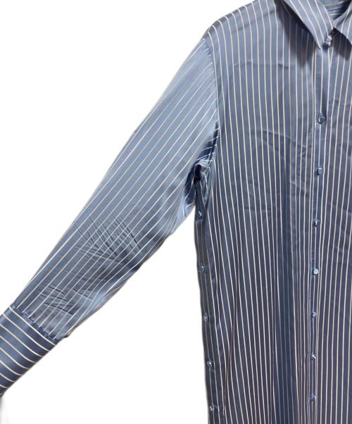 MYLAN（マイラン）MYLAN (マイラン) Bi-Color Stripe Shirt Dress ブルー×オレンジ サイズ:FREEの古着・服飾アイテム