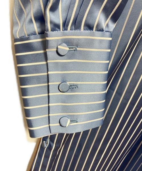 MYLAN（マイラン）MYLAN (マイラン) Bi-Color Stripe Shirt Dress ブルー×オレンジ サイズ:FREEの古着・服飾アイテム