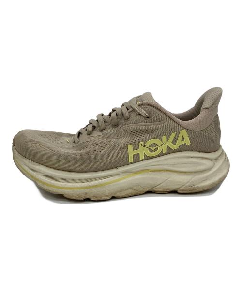 HOKA（ホカ）HOKA (ホカ) CLIFTON 10 ベージュ サイズ:US7.50の古着・服飾アイテム