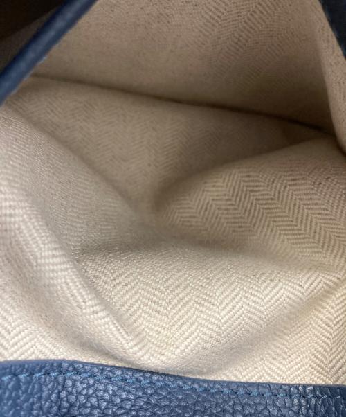 LOEWE（ロエベ）LOEWE (ロエベ) デュナス / Dunas レザートートバッグ ブルーの古着・服飾アイテム