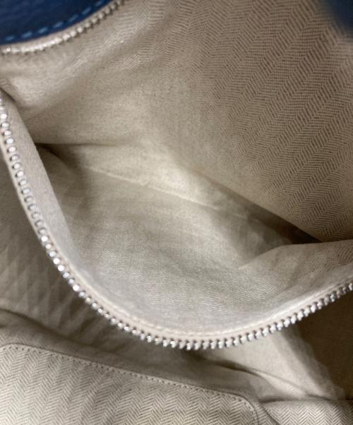 LOEWE（ロエベ）LOEWE (ロエベ) デュナス / Dunas レザートートバッグ ブルーの古着・服飾アイテム