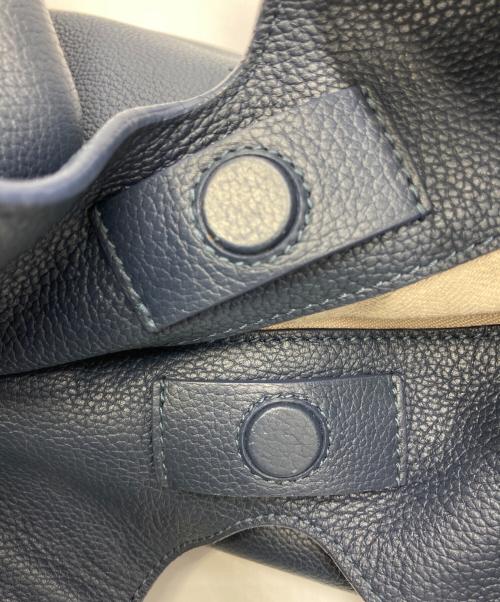 LOEWE（ロエベ）LOEWE (ロエベ) デュナス / Dunas レザートートバッグ ブルーの古着・服飾アイテム