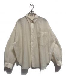 STUNNING LURE（スタニングルアー）の古着「リネン混シアーシャツ」｜ベージュ