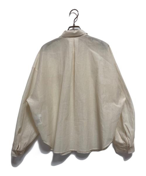 STUNNING LURE（スタニングルアー）STUNNING LURE (スタニングルアー) リネン混シアーシャツ ベージュ サイズ:Sの古着・服飾アイテム