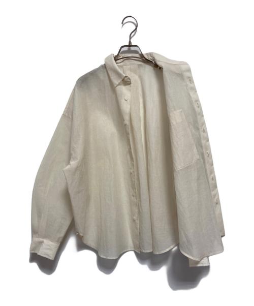 STUNNING LURE（スタニングルアー）STUNNING LURE (スタニングルアー) リネン混シアーシャツ ベージュ サイズ:Sの古着・服飾アイテム