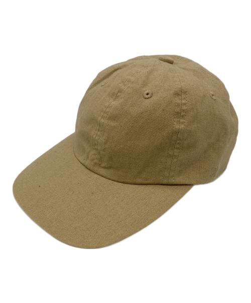 kijima takayuki（キジマタカユキ）KIJIMA TAKAYUKI (キジマタカユキ) Organic cotton linen canvas 6p cap ベージュの古着・服飾アイテム