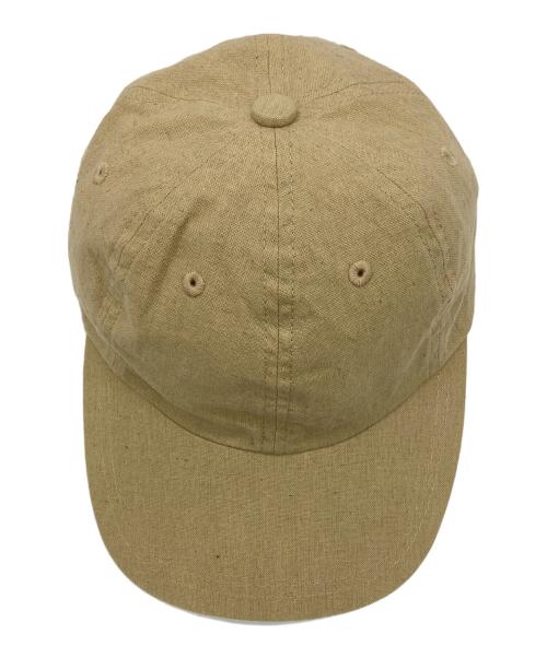 kijima takayuki（キジマタカユキ）KIJIMA TAKAYUKI (キジマタカユキ) Organic cotton linen canvas 6p cap ベージュの古着・服飾アイテム