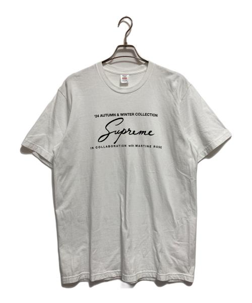 SUPREME（シュプリーム）Supreme (シュプリーム) Martine rose (マーティン・ローズ) 24AW プリントTシャツ ホワイト サイズ:Lの古着・服飾アイテム