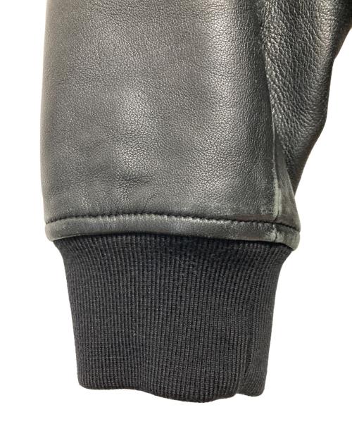 BEAUTY&YOUTH（ビューティーアンドユース）BEAUTY&YOUTH (ビューティーアンドユース) SHEEP LTR BOMBER JKT ブラック サイズ:Lの古着・服飾アイテム