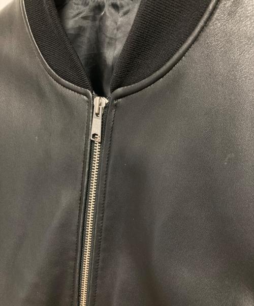 BEAUTY&YOUTH（ビューティーアンドユース）BEAUTY&YOUTH (ビューティーアンドユース) SHEEP LTR BOMBER JKT ブラック サイズ:Lの古着・服飾アイテム
