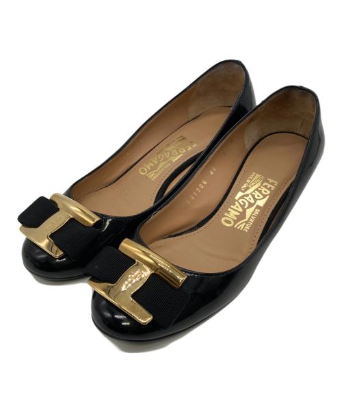 Salvatore Ferragamo（サルヴァトーレ フェラガモ）Salvatore Ferragamo (サルヴァトーレ フェラガモ) NINNA40 ブラック サイズ:5の古着・服飾アイテム