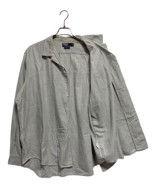 POLO RALPH LAUREN（ポロ・ラルフローレン）POLO RALPH LAUREN (ポロ・ラルフローレン) BONNARD オープンカラーシャツ グレー サイズ:XXLの古着・服飾アイテム