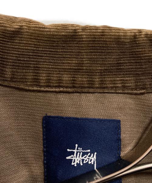 stussy（ステューシー）stussy (ステューシー) コーデュロイカバーオール ブラウン サイズ:Lの古着・服飾アイテム