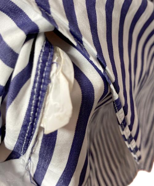 finamore（フィナモレ）Finamore (フィナモレ) ストライプシャツ ネイビー サイズ:38の古着・服飾アイテム