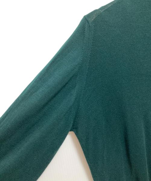 JOHN SMEDLEY（ジョンスメドレー）JOHN SMEDLEY (ジョンスメドレー) コットンタートルネックニット グリーン サイズ:Sの古着・服飾アイテム