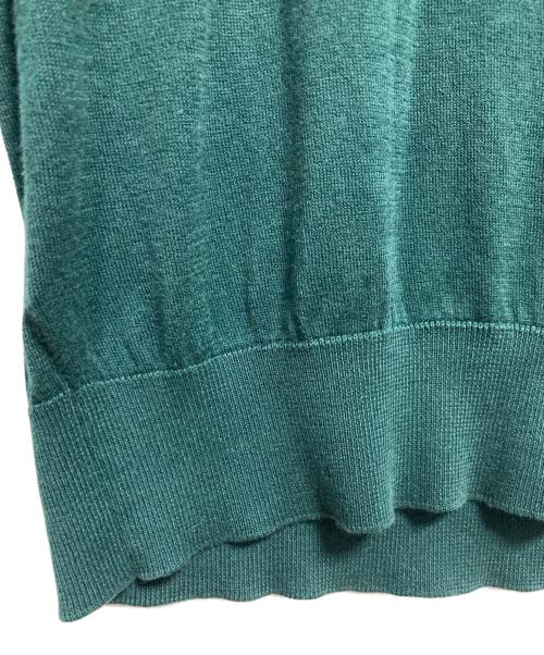 JOHN SMEDLEY（ジョンスメドレー）JOHN SMEDLEY (ジョンスメドレー) コットンタートルネックニット グリーン サイズ:Sの古着・服飾アイテム