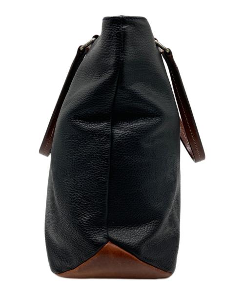 Daniel&Bob（ダニエル＆ボブ）Daniel&Bob (ダニエル＆ボブ) TOMORROW LAND (トゥモローランド) 別注レザートートバッグ ブラックの古着・服飾アイテム
