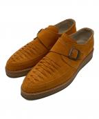 DIESELディーゼル）の古着「スウェードモンクストラップシューズ」｜ブラウン