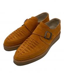 DIESEL（ディーゼル）の古着「スウェードモンクストラップシューズ」｜ブラウン