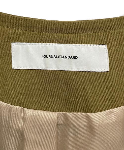 JOURNAL STANDARD（ジャーナルスタンダード）JOURNAL STANDARD (ジャーナルスタンダード) コットンナイロンノーカラーコート ベージュ サイズ:Sの古着・服飾アイテム