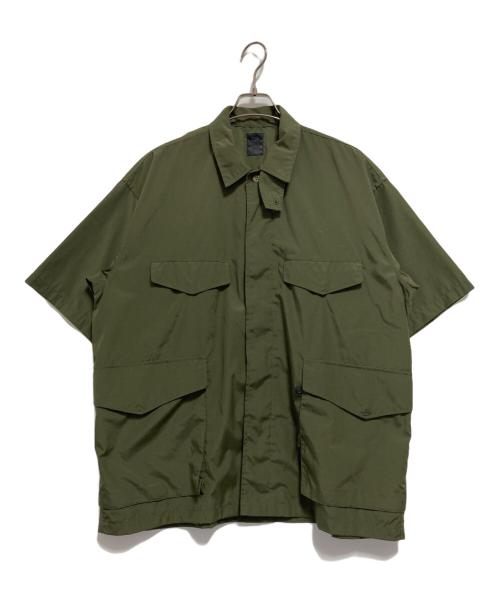 DAIWA PIER39（ダイワ ピア39）DAIWA PIER39 (ダイワ ピア39) Tech French Mil Field Shirts S/S オリーブ サイズ:Lの古着・服飾アイテム