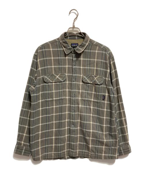 Patagonia（パタゴニア）Patagonia (パタゴニア) ヘビーフランネルシャツ グレー サイズ:Mの古着・服飾アイテム
