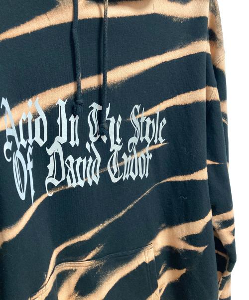 bodysong.（ボディソング）bodysong. (ボディソング) HOODIE-ACIDTUDOR パーカー ベージュ×ブラック サイズ:FREEの古着・服飾アイテム