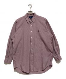 RALPH LAUREN（ラルフローレン）の古着「ボタンダウンシャツ」｜レッド×ネイビー