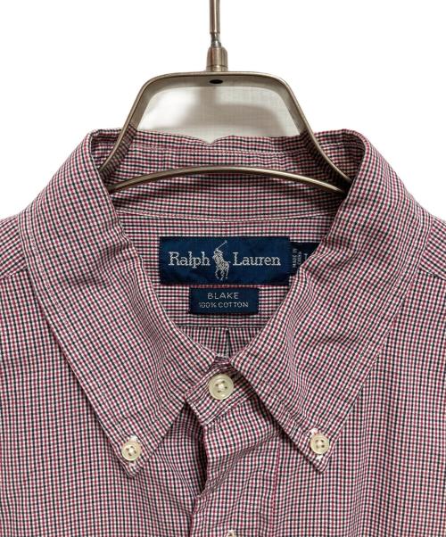 RALPH LAUREN（ラルフローレン）RALPH LAUREN (ラルフローレン) ボタンダウンシャツ レッド×ネイビー サイズ:Lの古着・服飾アイテム
