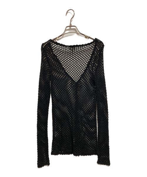 D&G（ディーアンドジー）D&G (ディーアンドジー) メッシュカーディガン ブラック サイズ:38の古着・服飾アイテム