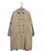 MACKINTOSH PHILOSOPHYマッキントッシュ フィロソフィー）の古着「コットンリネンステンカラーコート」｜ベージュ