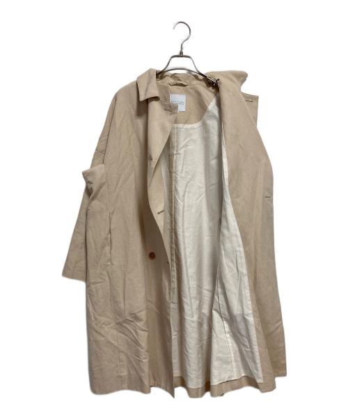 MACKINTOSH PHILOSOPHY（マッキントッシュ フィロソフィー）MACKINTOSH PHILOSOPHY (マッキントッシュ フィロソフィー) コットンリネンステンカラーコート ベージュ サイズ:38の古着・服飾アイテム
