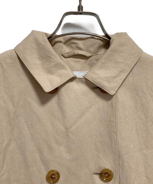 MACKINTOSH PHILOSOPHY（マッキントッシュ フィロソフィー）MACKINTOSH PHILOSOPHY (マッキントッシュ フィロソフィー) コットンリネンステンカラーコート ベージュ サイズ:38の古着・服飾アイテム
