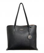 FURLAフルラ）の古着「VITTOIA レザートートバッグ」｜ブラック