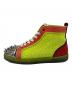 Christian Louboutin (クリスチャン・ルブタン) NO LIMIT FLAT スタッズハイカットスニーカー イエロー サイズ:40：23000円