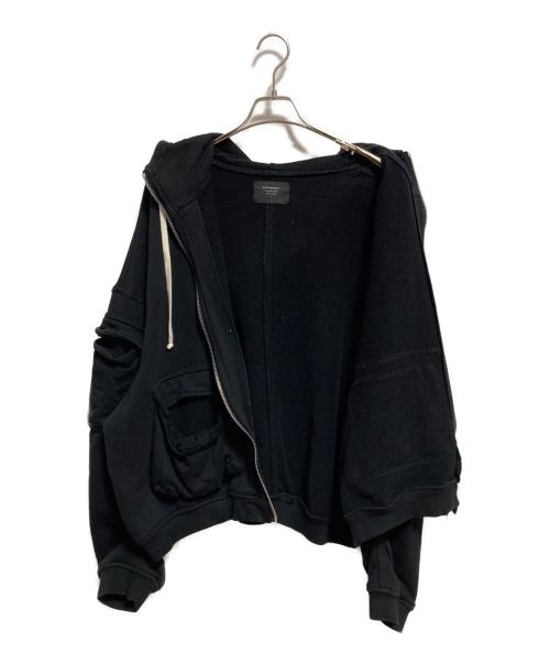 REPRESENT（リプレゼント）REPRESENT (リプレゼント) マルチポケットジップパーカー ブラック サイズ:XLの古着・服飾アイテム