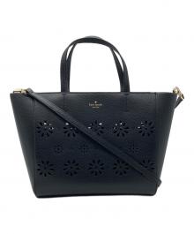 Kate Spade（ケイトスペード）の古着「2WAYパンチングトートバッグ」｜ブラック