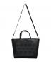 中古・古着 Kate Spade (ケイトスペード) 2WAYパンチングトートバッグ ブラック：6000円