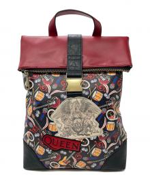 Queen×Vendula LONDON（クイーン×ベンデューラ ロンドン）の古着「Queen Backpack」｜レッド×ブラック