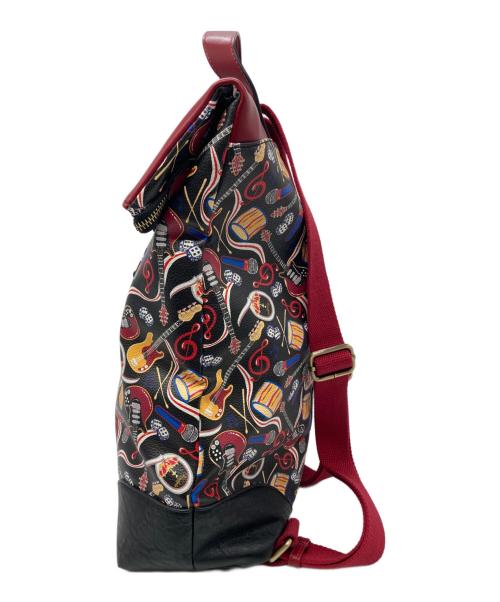Queen（クイーン）QUEEN (クイーン) VENDULA LONDON (ベンデューラ ロンドン) Queen Backpack レッド×ブラックの古着・服飾アイテム