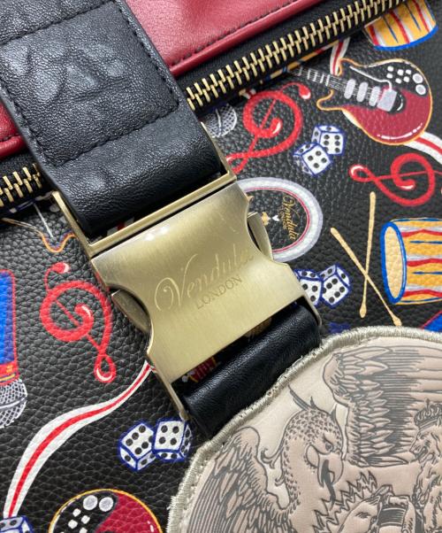 Queen（クイーン）QUEEN (クイーン) VENDULA LONDON (ベンデューラ ロンドン) Queen Backpack レッド×ブラックの古着・服飾アイテム