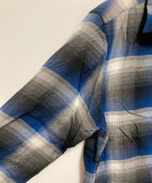 WACKO MARIA（ワコマリア）WACKO MARIA (ワコマリア) オンブレチェックシャツ ブルー×ブラック サイズ:Sの古着・服飾アイテム