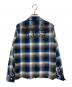 WACKO MARIA (ワコマリア) オンブレチェックシャツ ブルー×ブラック サイズ:S：6000円